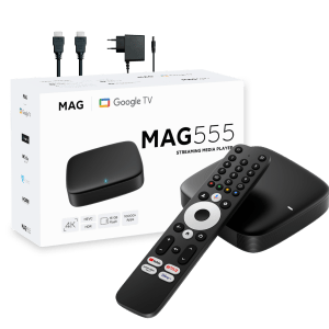 Стрімінговий медіаплеєр Android MAG555 Google TV™